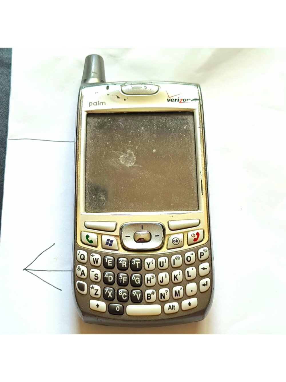 (For Collection) Palm Treo 700w Verizon CDMA Windows Mobile Bar QWERTY BT